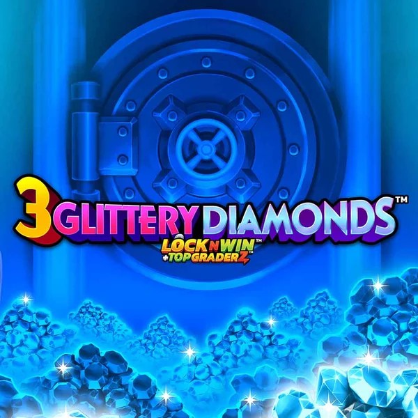 3 Glittery Diamonds logo by PearFiction Studios Aphrodite Casino