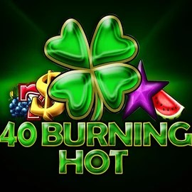 40 Burning Hot online game logo by Amusnet Interactive on casinoaphrodite.eu