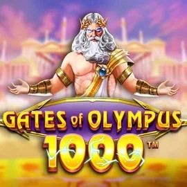 Official Slots logo: Gates of Olympus 1000 by Pragmatic Play at Aphrodite Casino