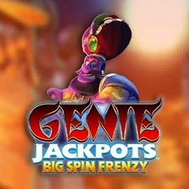 Genie Jackpots: Big Spin Frenzy game by Blueprint Gaming – logo hosted on Aphrodite Casino