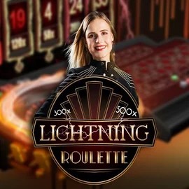 Lightning Roulette logo – Live Casino by Evolution at Aphrodite Casino