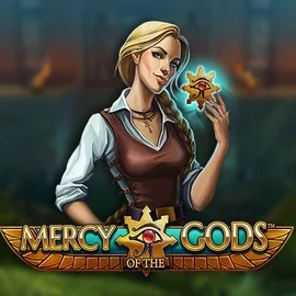 Mercy Of The Gods slot logo by NetEnt at Aphrodite Casino