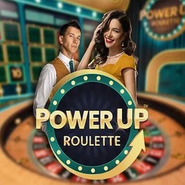 PowerUP Roulette slot logo by Pragmatic Play at Aphrodite Casino