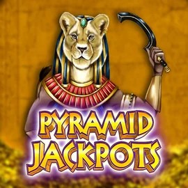 Pyramid Jackpots slot logo by King Show Games at Aphrodite Casino