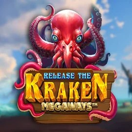 Release the Kraken Megaways logo by Pragmatic Play at Aphrodite Casino