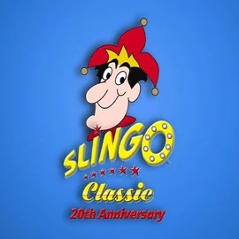 Slingo Classic 20th Anniversary casino game by Slingo – featured logo at Aphrodite Casino