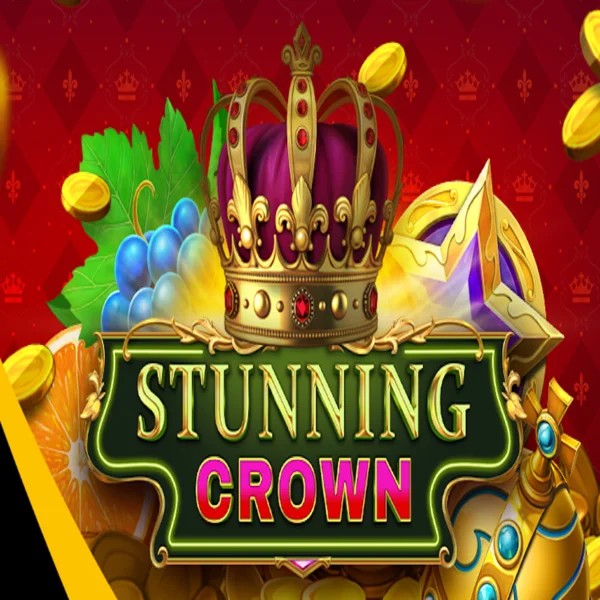 Stunning Crown slot logo by BF Games at Aphrodite Casino